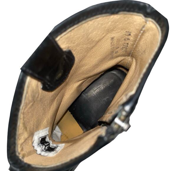 FRYE Melissa Button Short Black Riding Style Boots Size: 10B - Picture 7 of 9